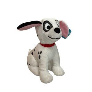 Disney Patch 101 Dalmatians Plush Dog Red Collar 7" Soft Toy Just Play NEW NWT